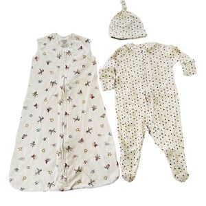 halo organic sleepsack 3 pc size 0-6 months